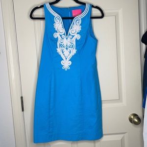 Lilly Pulitzer 0 Blue shift dress NWOT